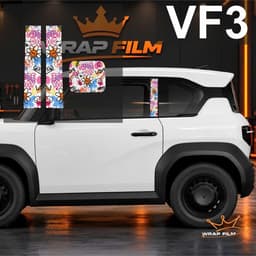 DECAL DÁN TRỤ XE & NẮP SẠC VINFAST VF3 – NHIỀU MẪU HOẠ TIẾT 3