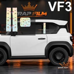 DECAL DÁN TRỤ XE & NẮP SẠC VINFAST VF3 – NHIỀU MẪU HOẠ TIẾT 6