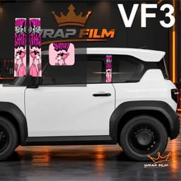 DECAL DÁN TRỤ XE & NẮP SẠC VINFAST VF3 – NHIỀU MẪU HOẠ TIẾT 7