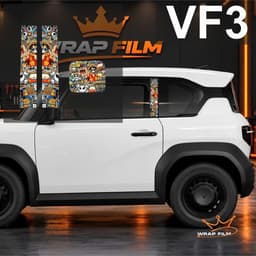 DECAL DÁN TRỤ XE & NẮP SẠC VINFAST VF3 – NHIỀU MẪU HOẠ TIẾT 2