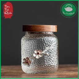 Hũ Thủy Tinh Borosilicate Nắp Gỗ Kín Khí, Đựng Đa Năng 1