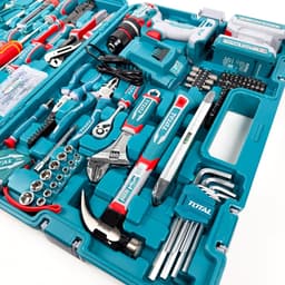 Bộ Combo Máy khoan búa 66N/m TIDLI206681 dùng pin 20V Kèm 218 Phụ Kiện Total THKTHP42187 4
