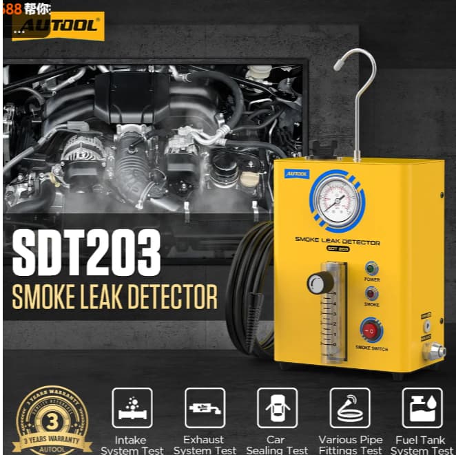 Máy phát hiện rò rỉ khói AUTOOOL SDT203 máy dò rò rỉ khói cho xe hơi