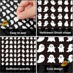Set 4 Tấm Sticker Halloween Mini Hình Ma Và Bí Ngô Trang Trí Decor Halloween 9