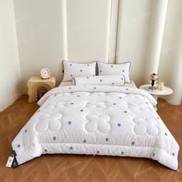 Ruột Chăn Siêu Nhẹ BAMBOO, Ruột Chăn Bông Chần Hoa 4 Cánh Mềm Mịn, Êm Ái, Thoáng Khí, Giữ Ấm Cho Mùa Đông 6