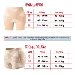 Quần Độn Hông Nâng Mông Cạp Vừa Chất Su Đúc Đệm Hông 1.2cm Mặc Đồ Ôm Body Thoáng Khí Lê Ngọc 482 3