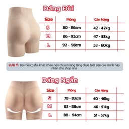 Quần Độn Mông Và Hông Dáng Ngắn Mút 1cm May Liền Quần Không Lo Lộ Viền Lê Ngọc 494 3