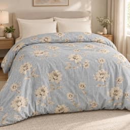 Vỏ Chăn Cotton BAMBOO 2m x 2m2, Vỏ Chăn Mềm Mịn Thoáng Khí, Họa Tiết Hoa Nhí Dễ Thương, Vỏ Chăn Cho Giường Đôi 5
