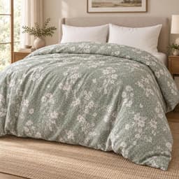 Vỏ Chăn Cotton BAMBOO 2m x 2m2, Vỏ Chăn Mềm Mịn Thoáng Khí, Họa Tiết Hoa Nhí Dễ Thương, Vỏ Chăn Cho Giường Đôi 7