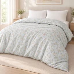 Vỏ Chăn Cotton BAMBOO 2m x 2m2, Vỏ Chăn Mềm Mịn Thoáng Khí, Họa Tiết Hoa Nhí Dễ Thương, Vỏ Chăn Cho Giường Đôi 9