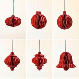 Lồng Đèn Giấy Cứng Loại Đẹp Hot Trend Mini Màu Đỏ Đậm Dùng Trang Trí Lễ Hội Tết Năm 2027 P2M5 5