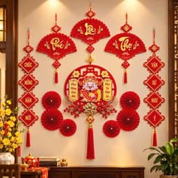 🧧 SET TRANG TRÍ TẾT ÔNG THẦN TÀI ĐỎ VÀNG CAO CẤP – RỰC RỠ SẮC XUÂN, ĐÓN TÀI LỘC MAY MẮN 🧧 5