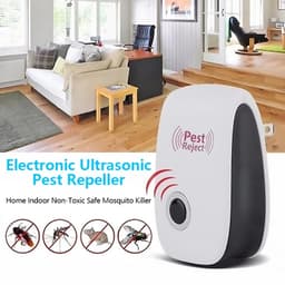 Máy đuổi côn trùng bằng sóng siêu âm Pest Reject và Đèn Bắt muỗi,côn trùng kiêm đèn ngủ cắm điện. LMS 2
