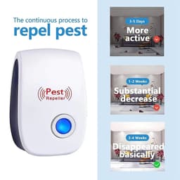 Máy đuổi côn trùng bằng sóng siêu âm Pest Reject và Đèn Bắt muỗi,côn trùng kiêm đèn ngủ cắm điện. LMS 4