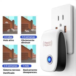 Máy đuổi côn trùng bằng sóng siêu âm Pest Reject và Đèn Bắt muỗi,côn trùng kiêm đèn ngủ cắm điện. LMS 6