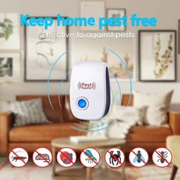 Máy đuổi côn trùng bằng sóng siêu âm Pest Reject và Đèn Bắt muỗi,côn trùng kiêm đèn ngủ cắm điện. LMS 3