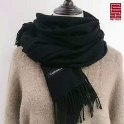 Khăn quàng cổ - Khăn choàng cổ cashmere nam nữ lông mịn dệt kim không xù ulzzang Hàn Quốc P2M4 3