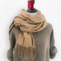 Khăn quàng cổ - Khăn choàng cổ cashmere nam nữ lông mịn dệt kim không xù ulzzang Hàn Quốc P2M4 5