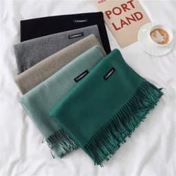 Khăn quàng cổ - Khăn choàng cổ cashmere nam nữ lông mịn dệt kim không xù ulzzang Hàn Quốc P2M4 8