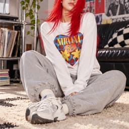 Áo thun dài tay Nam Nữ "NIRVANA - Một Trái Tim, Ngàn Giai Điệu Cũ " Áo Long Sleeve Oversize form rộng thoải mái 4