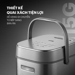 Nồi Cơm Cao Tần UNIE URC-TIH15C/G 1.5L, Công Nghệ IH 3D Nấu Cơm Dẻo Thơm, Lòng Nồi Phủ Titan 6