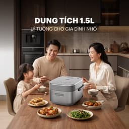 Nồi Cơm Cao Tần UNIE URC-TIH15C/G 1.5L, Công Nghệ IH 3D Nấu Cơm Dẻo Thơm, Lòng Nồi Phủ Titan 2