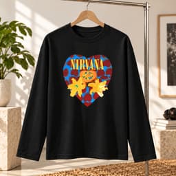 Áo thun dài tay Nam Nữ "NIRVANA - Một Trái Tim, Ngàn Giai Điệu Cũ " Áo Long Sleeve Oversize form rộng thoải mái 2