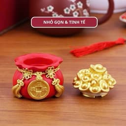 COMBO 2 Hũ Đựng Gạo Muối Thần Tài -Mang May Mắn , Tài Lộc P1M2 2