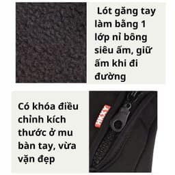 Găng tay dài ngón mùa đông cho nam nữ, bao tay full ngón đi xe máy giữ ấm cảm ứng điện thoại P2M8 6