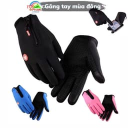 Găng tay dài ngón mùa đông cho nam nữ, bao tay full ngón đi xe máy giữ ấm cảm ứng điện thoại P2M8 8