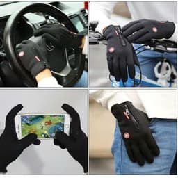 Găng tay dài ngón mùa đông cho nam nữ, bao tay full ngón đi xe máy giữ ấm cảm ứng điện thoại P2M8 5