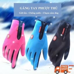 Găng tay dài ngón mùa đông cho nam nữ, bao tay full ngón đi xe máy giữ ấm cảm ứng điện thoại P2M8 4