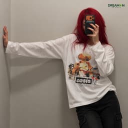 Áo thun dài tay Nam Nữ "OASIS -Giữa Đống Tro Tàn, Ta Vẫn Mơ" Áo Long Sleeve Oversize form rộng thoải mái 2