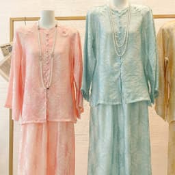 (Dmina) Pháp phục nữ đi chùa, Đồ Lam, Set lụa tơ tằm cao cấp tiểu thư phù hợp đi chơi đi lễ chùa 5