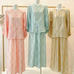 (Dmina) Pháp phục nữ đi chùa, Đồ Lam, Set lụa tơ tằm cao cấp tiểu thư phù hợp đi chơi đi lễ chùa 4