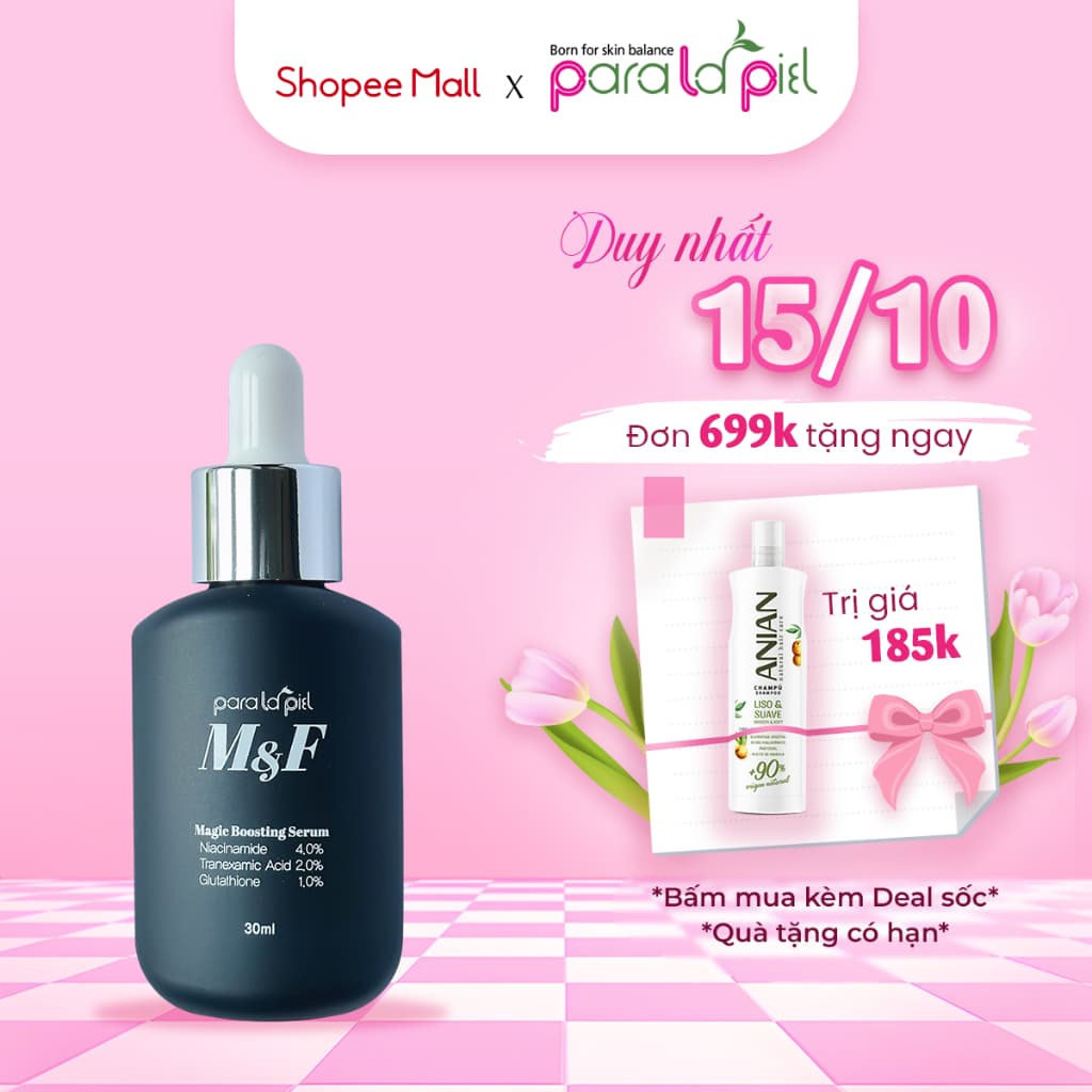 Serum Giúp Giảm Vết Thâm Và Đều Màu Da Paralapiel M&F Magic Boosting 30ml A15