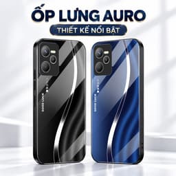 Ốp Lưng Kính Auro cho REALME C35 –Sáng Bóng - Sang Trọng - Viền Dẻo - Họa Tiết Good Luck 1