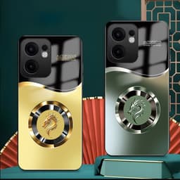 Ốp Lưng Kính Auro cho OPPO RENO13 F –Sáng Bóng - Sang Trọng - Viền Dẻo - Họa Tiết Good Luck 5