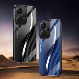 Ốp Lưng Kính Auro cho XIAOMI REMDI 13 –Sáng Bóng - Sang Trọng - Viền Dẻo - Họa Tiết Good Luck 3