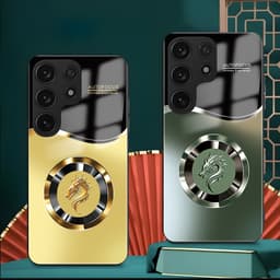 Ốp Lưng Kính Auro cho SAMSUNG GALAXY S24 ULTRA –Sáng Bóng - Sang Trọng - Viền Dẻo - Họa Tiết Good Luck 5