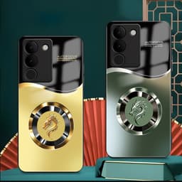 Ốp Lưng Kính Auro cho VIVO V27E/ V29E/ Y100 –Sáng Bóng - Sang Trọng - Viền Dẻo - Họa Tiết Good Luck 5