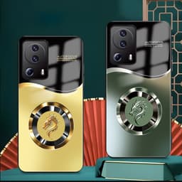 Ốp Lưng Kính Auro cho XIAOMI 13 LITE 5G –Sáng Bóng - Sang Trọng - Viền Dẻo - Họa Tiết Good Luck 5