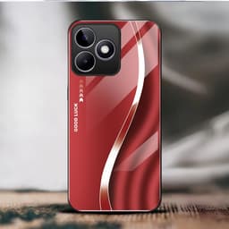 Ốp Lưng Kính Auro cho REALME NOTE 80 –Sáng Bóng - Sang Trọng - Viền Dẻo - Họa Tiết Good Luck 2