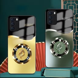 Ốp Lưng Kính Auro cho OPPO RENO 6 5G/ 6Z 5G –Sáng Bóng - Sang Trọng - Viền Dẻo - Họa Tiết Good Luck 5