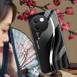 Ốp Lưng Kính Auro cho VIVO V30E –Sáng Bóng - Sang Trọng - Viền Dẻo - Họa Tiết Good Luck 4