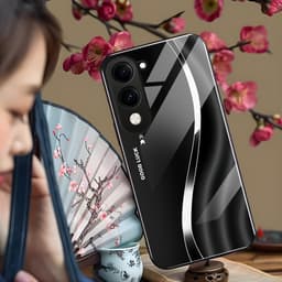 Ốp Lưng Kính Auro cho VIVO Y04 –Sáng Bóng - Sang Trọng - Viền Dẻo - Họa Tiết Good Luck 4