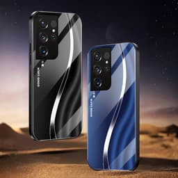 Ốp Lưng Kính Auro cho SAMSUNG GALAXY S21 ULTRA –Sáng Bóng - Sang Trọng - Viền Dẻo - Họa Tiết Good Luck 3