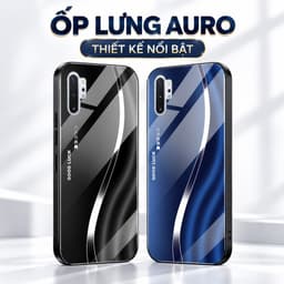 Ốp Lưng Kính Auro cho SAMSUNG GALAXY NOTE 10 PLUS –Sáng Bóng - Sang Trọng - Viền Dẻo - Họa Tiết Good Luck 1
