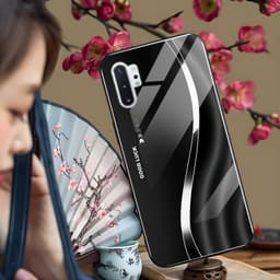 Ốp Lưng Kính Auro cho SAMSUNG GALAXY NOTE 10 PLUS –Sáng Bóng - Sang Trọng - Viền Dẻo - Họa Tiết Good Luck 4