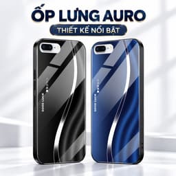 Ốp Lưng Kính Auro cho IPHONE 7 PLUS/ 8 PLUS –Sáng Bóng - Sang Trọng - Viền Dẻo - Họa Tiết Good Luck 1